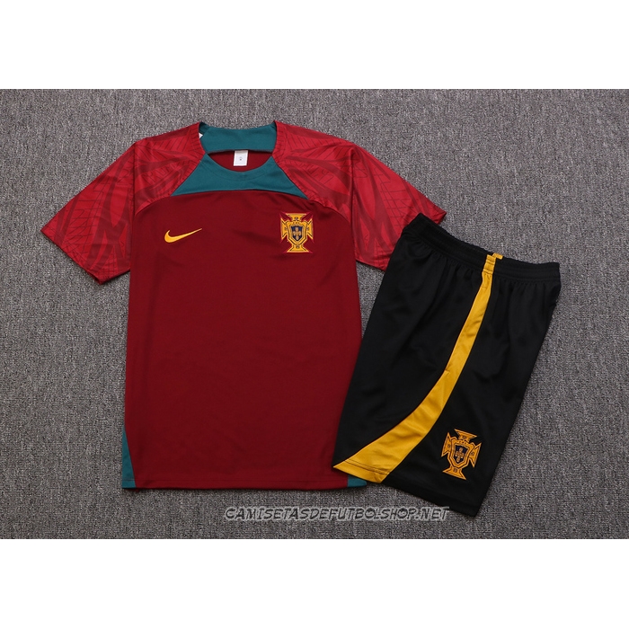Chandal del Portugal 22-23 Manga Corta Rojo - Pantalon Corto